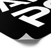 Denken Sie wie ein Proton und Bleibe positiv Poster (Ecke)