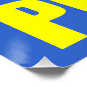 DENKEN SIE WIE EIN PROTON UND BLEIBE POSITIV POSTER (Ecke)