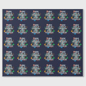 DENKEN SIE WIE EIN PROTON UND BLEIBE POSITIVE Wiss Geschenkpapier (Flach)