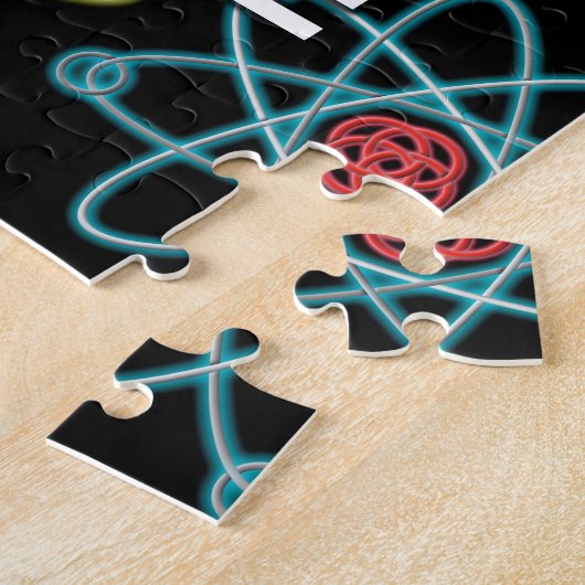 Denken Sie wie ein Proton und bleibe positive Wiss Puzzle (Seite)