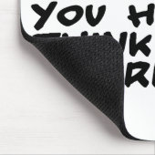 Denken Sie wie ein Verbrecher Mousepad (Ecke)