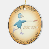 Denken Sie wie ein Vogel Keramik Ornament (Links)