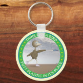 Denken Sie wie ein Vogel Schlüsselanhänger (Vorderseite)