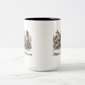 Denken Sie wie eine Königin Alice White Queen Red Zweifarbige Tasse (Mittel)