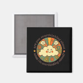 Denken Sie zu viel darüber nach, worüber ich zu vi Magnet (Vorderseite/Rückseite)