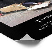 DENKEN SIE ZU WEIT AUSSERHALB DER FASSE POSTER (Ecke)