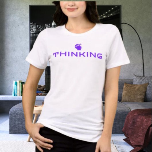DENKEN Statement Mütze | Intelligente Geist Grafik Tri-Blend Shirt