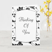 Denken - Sympathiekarte Karte (Gelbe Blume)