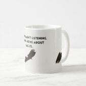 Denken über Adler Kaffeetasse (VorderseiteRechts)