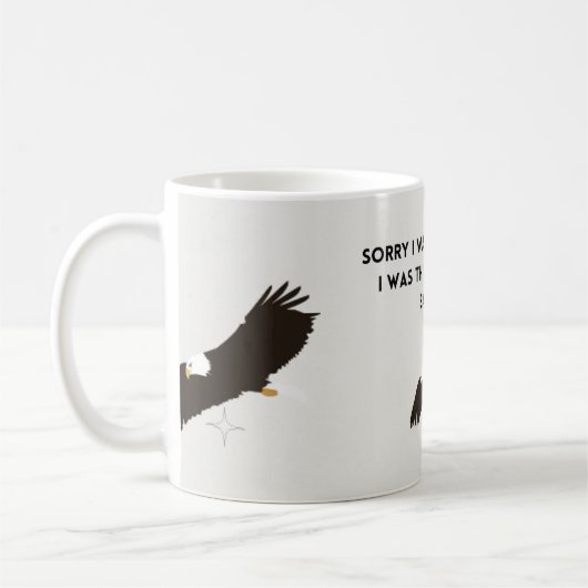 Denken über Adler Kaffeetasse (Links)