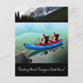 Denken über alle zurück Zuhause Postkarte (Vorderseite)