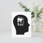 Denken über Beratung Postkarte (Stehend Vorderseite)