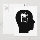 Denken über Beratung Postkarte (Vorne/Hinten)