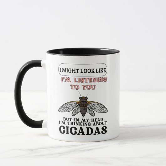Denken über Cicadas Tasse (Links)