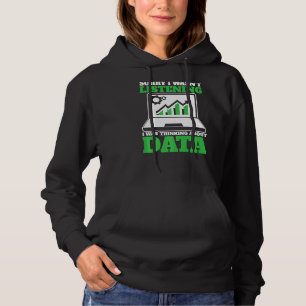 Denken über Datenanalyst Data Science Hoodie