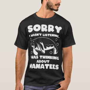 Denken über den Manatees Sea Animal Ocean T-Shirt