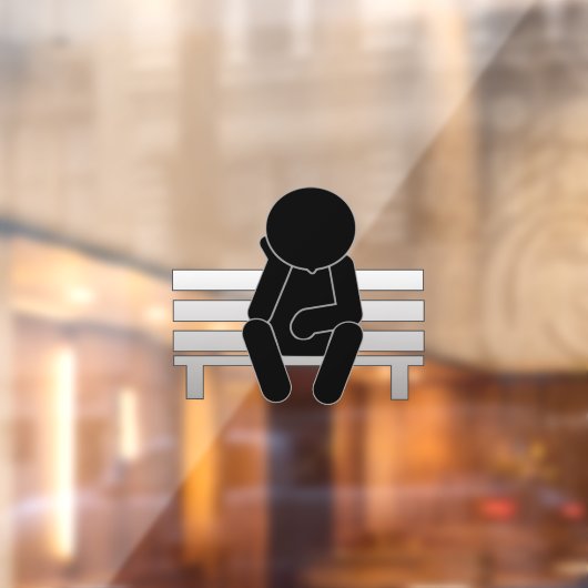 Denken über die Fensterklammern Fensteraufkleber (Blatt 2)