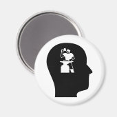 Denken über die Metallverarbeitung Magnet (Vorderseite/Rückseite)