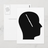 Denken über Flute Postkarte (Vorne/Hinten)