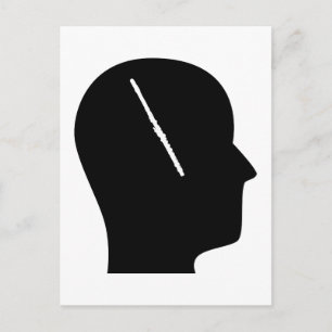 Denken über Flute Postkarte