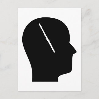 Denken über Flute Postkarte