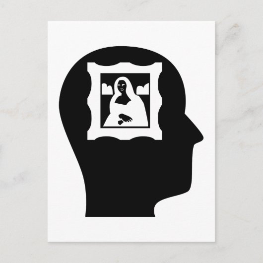 Denken über Kunstgeschichte Postkarte (Vorderseite)