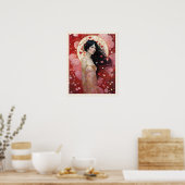 Denken über Liebe Valentinstag Kunst Poster (Küche)