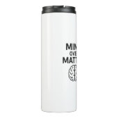 Denken über Materie - T - Shirt à Texte Noir et De Thermosbecher (Rückseite)