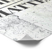 Denken über Materie Zitat grau beängstigend kühn D Poster (Ecke)