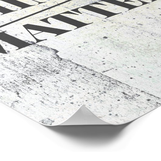 Denken über Materie Zitat grau beängstigend kühn D Poster (Ecke)