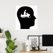 Denken über Schneemobile Poster (Heimbüro)
