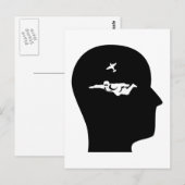 Denken über Skydiving Postkarte (Vorne/Hinten)