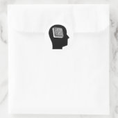 Denken über Software Engineering Runder Aufkleber (Tasche)