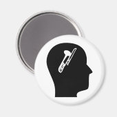 Denken über Trombone Magnet (Vorderseite/Rückseite)