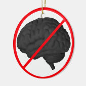 Denken verboten! keramikornament (Links)