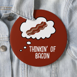 Denken' von Bacon Funny Button