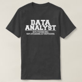 Denken von Datenanalyse T-Shirt (Design vorne)