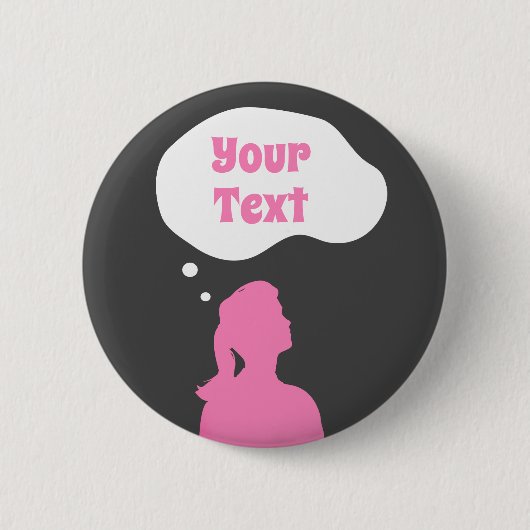 Denken von Frauen Button (Vorderseite)