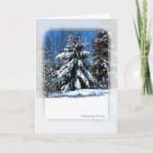 Denken - Winterbaum Karte (Vorderseite)