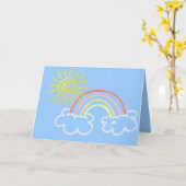 Denken/Wohlfühlen Karte (Gelbe Blume)