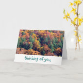 "Denkend an Sie" färbt /Fall earthtones Karte (Gelbe Blume)