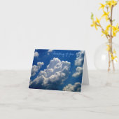 "Denkend an Sie" Foto notecard Karte (Gelbe Blume)