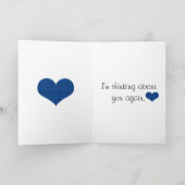 "Denkend an Sie" kardieren Sie Karte (Innenseite)