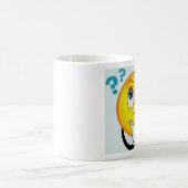 Denkende Emoticon-Tasse liest Hummm… Kaffeetasse (Mittel)