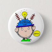 DENKENDE KAPPEN-KNOPF BUTTON (Vorderseite)