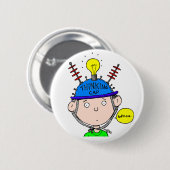 DENKENDE KAPPEN-KNOPF BUTTON (Vorne & Hinten)