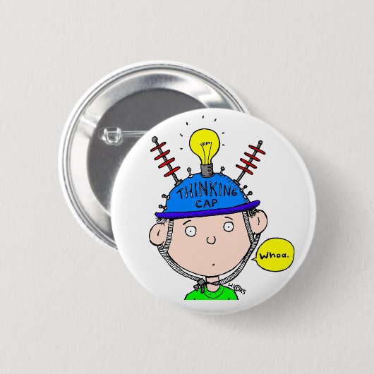 DENKENDE KAPPEN-KNOPF BUTTON (Vorne & Hinten)