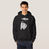 Denkende Katze Erwachsener Pullover Hoodie (Vorne ganz)