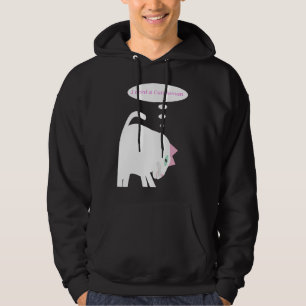Denkende Katze Erwachsener Pullover Hoodie