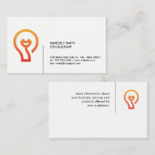 Denkende LEDs Plug-Symbol Visitenkarte (Vorne/Hinten)